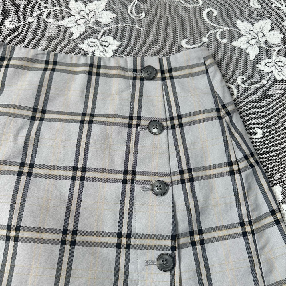 Aritzia Sunday Best Yuri Plaid Mini Skirt Sz 0 - Picture 4 of 11